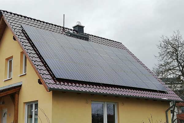 PV-Module, Einfamililenhaus Brandenburg